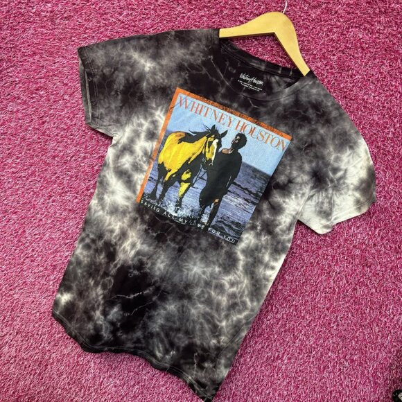 Whitney Houston Self-Titled Album Cover tie dye Tee size small - Picture 3 of 4